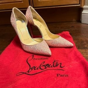 Christian Louboutin RED BOTTOM Heels OG price $440 worn ONCE for wedding party